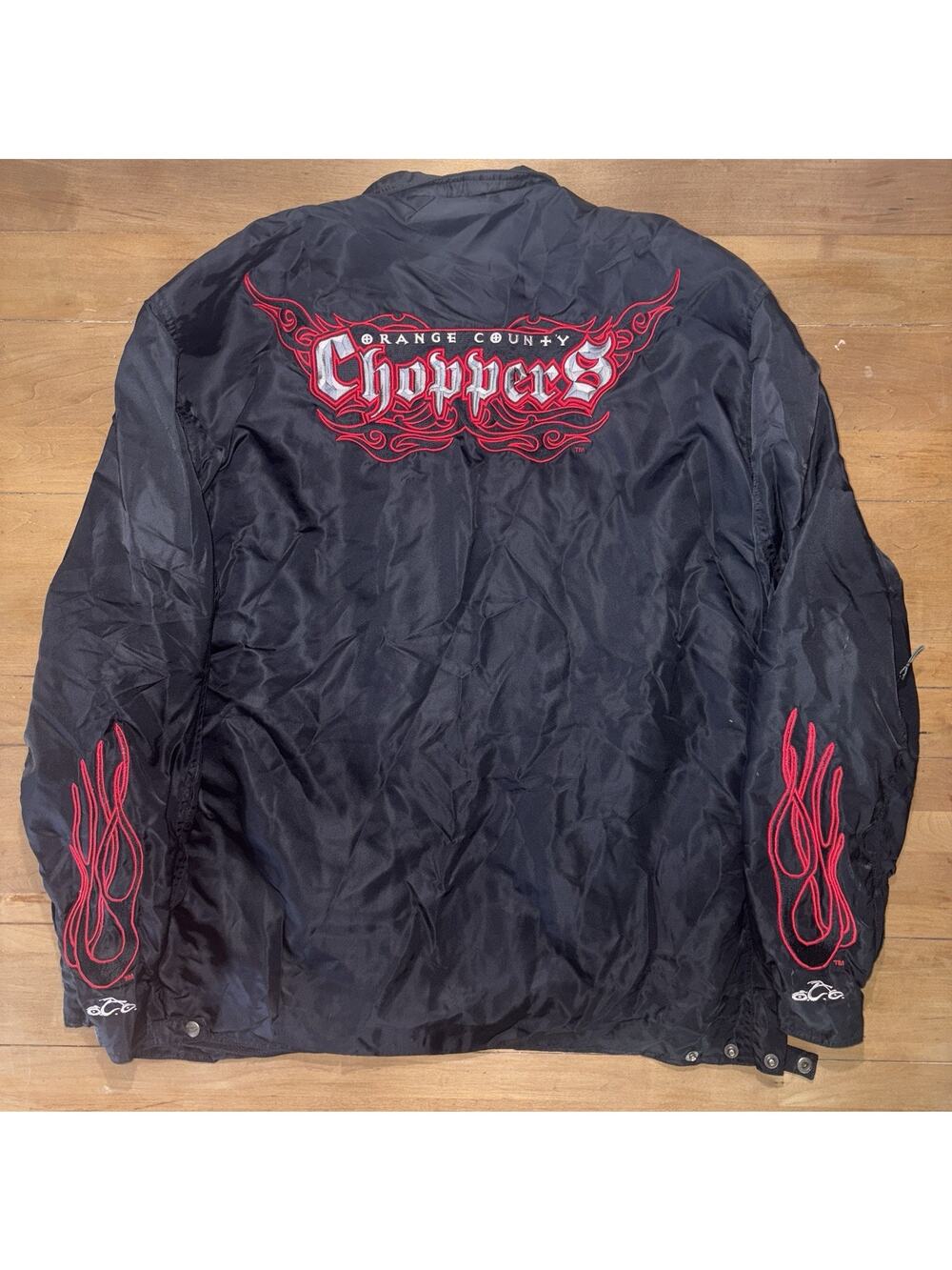 Vintage Orange County Choppers Riding Jacket Mens Size XL Power Trip Embroidered